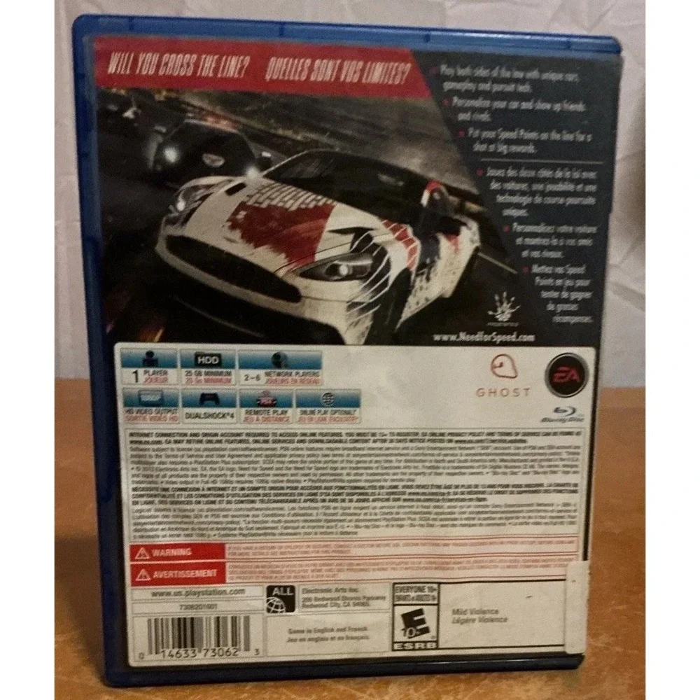 NEED FOR SPEED RIVALS - PS4 (HPB026887),  Not Tested